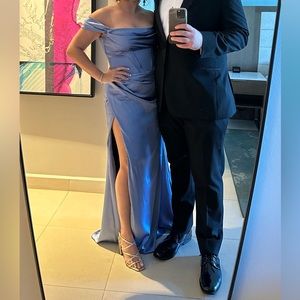 Evening gown, blue, never worn